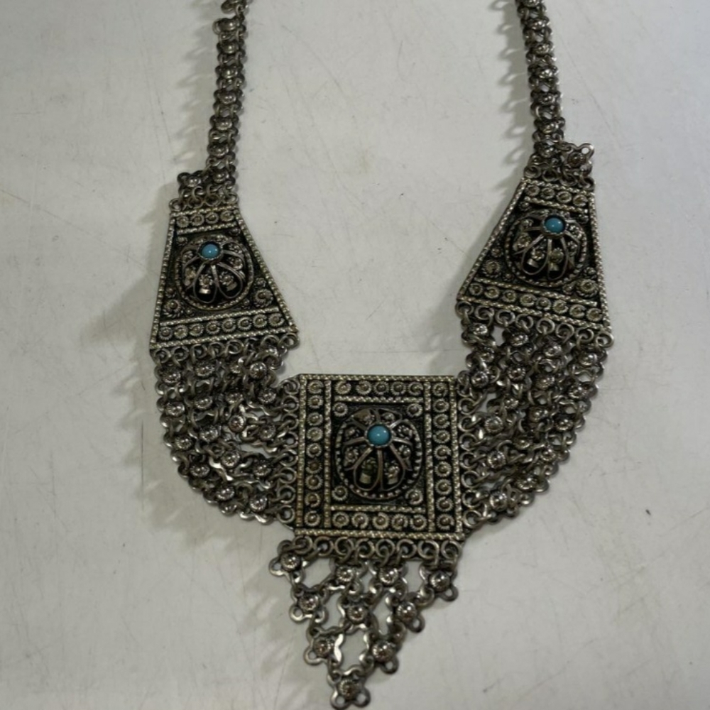 Sterling Silver Middle Eastern Statement Chandeli… - image 2